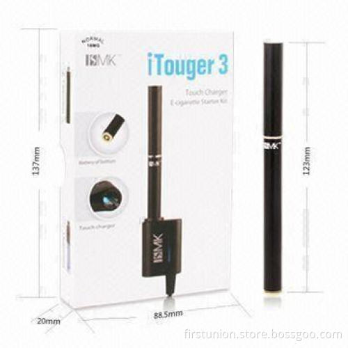 E-cigarette Starter Kit, iTouger3 Cigarette, 2-piece Cartomizers, OEM/ODM Orders Welcomed